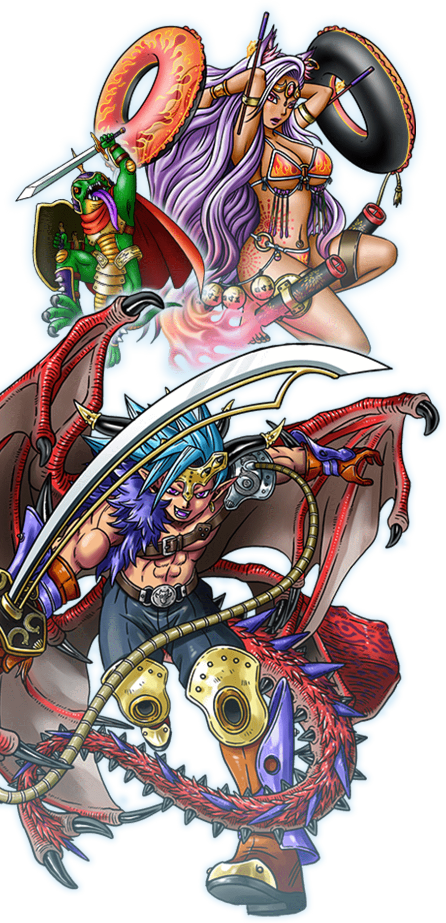 モンスター３体の画像